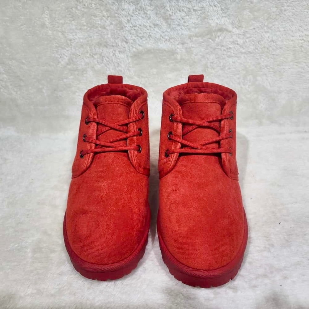 Kayleen By Los Angeles Red Winter Sneaker Bootie - Picture 4 of 11